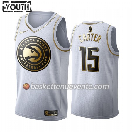 Maillot Basket Atlanta Hawks Vince Carter 15 2019-20 Nike Blanc Golden Edition Swingman - Enfant